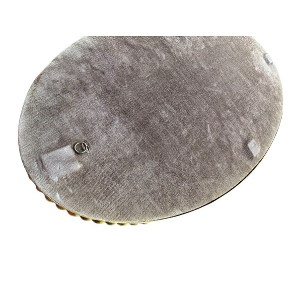 Rare XL 19’’ Stylebuilt Accessories Vtg Oval Rope Mirrored Vanity Tray/Mirror - Picture 5 of 6